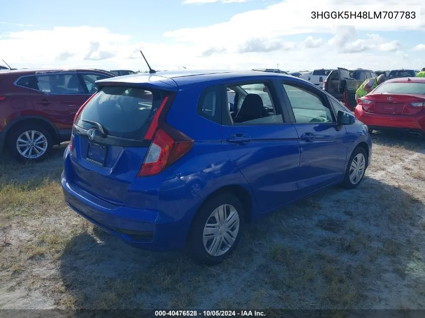 2020 Honda Fit Lx VIN: 3HGGK5H48LM707783 Lot: 40476528