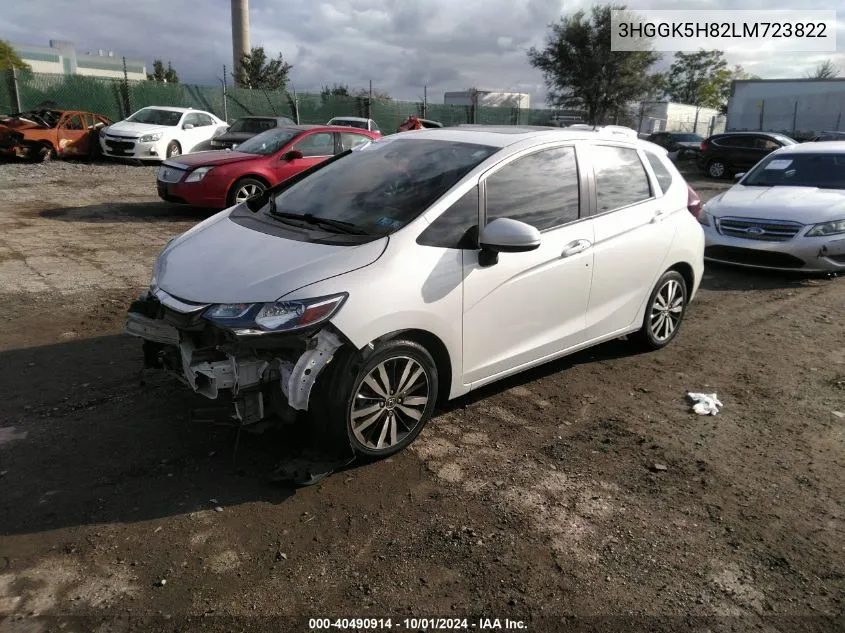 2020 Honda Fit Ex VIN: 3HGGK5H82LM723822 Lot: 40490914