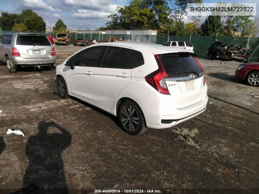 2020 Honda Fit Ex VIN: 3HGGK5H82LM723822 Lot: 40490914