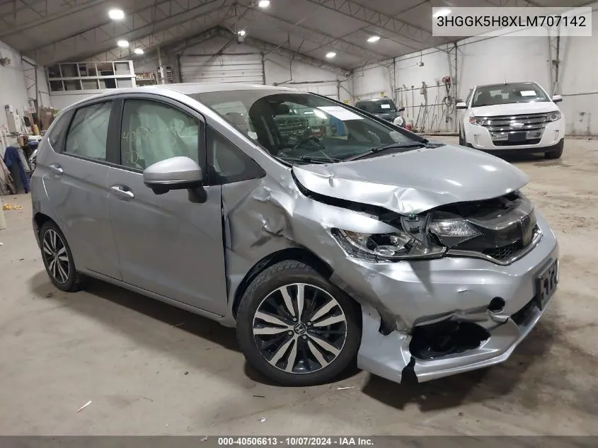 3HGGK5H8XLM707142 2020 Honda Fit Ex