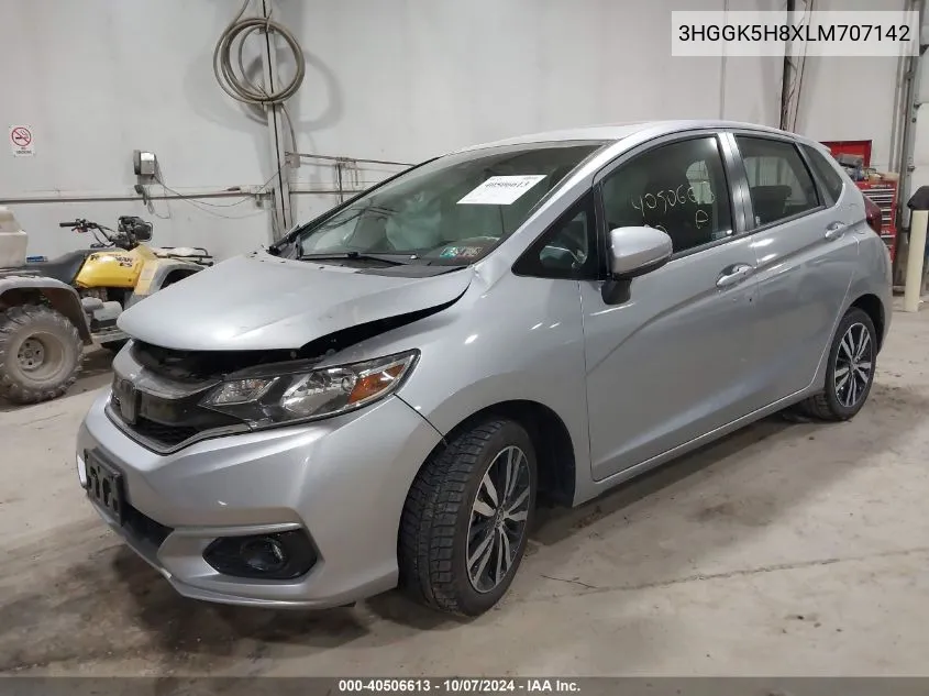 3HGGK5H8XLM707142 2020 Honda Fit Ex