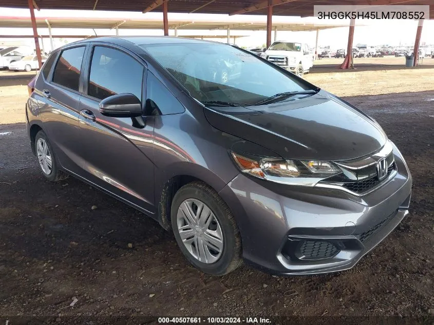 2020 Honda Fit Lx VIN: 3HGGK5H45LM708552 Lot: 40507661