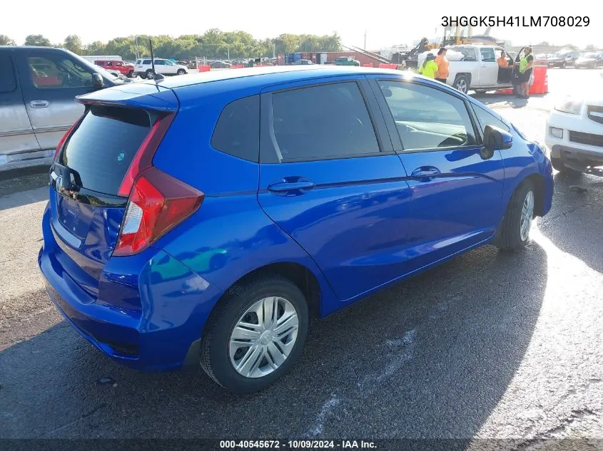 2020 Honda Fit Lx VIN: 3HGGK5H41LM708029 Lot: 40545672