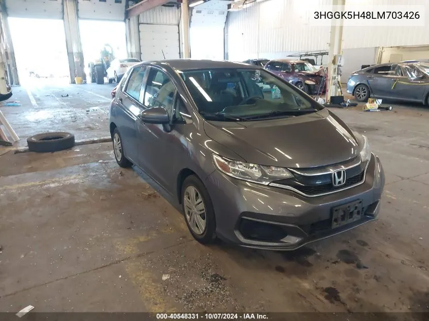 2020 Honda Fit Lx VIN: 3HGGK5H48LM703426 Lot: 40548331