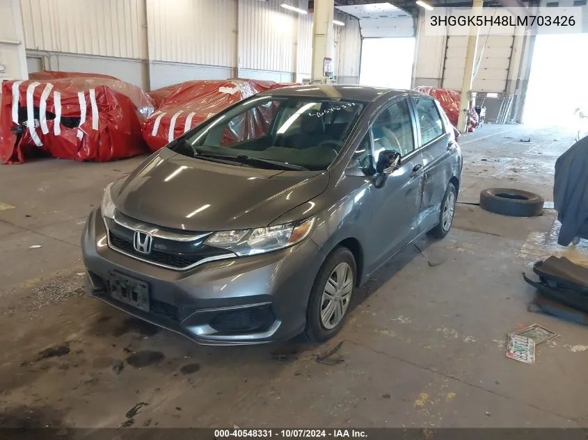 2020 Honda Fit Lx VIN: 3HGGK5H48LM703426 Lot: 40548331