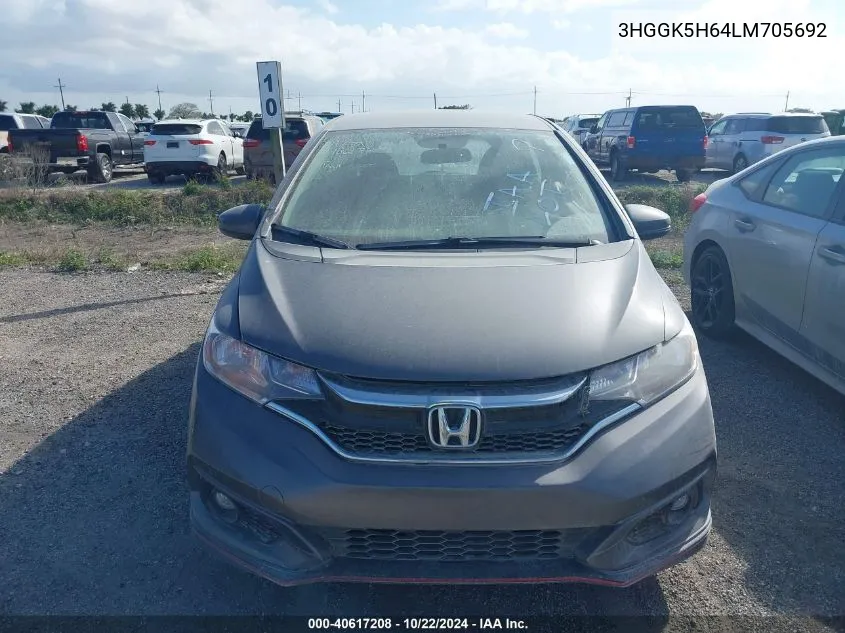 2020 Honda Fit Sport VIN: 3HGGK5H64LM705692 Lot: 40617208