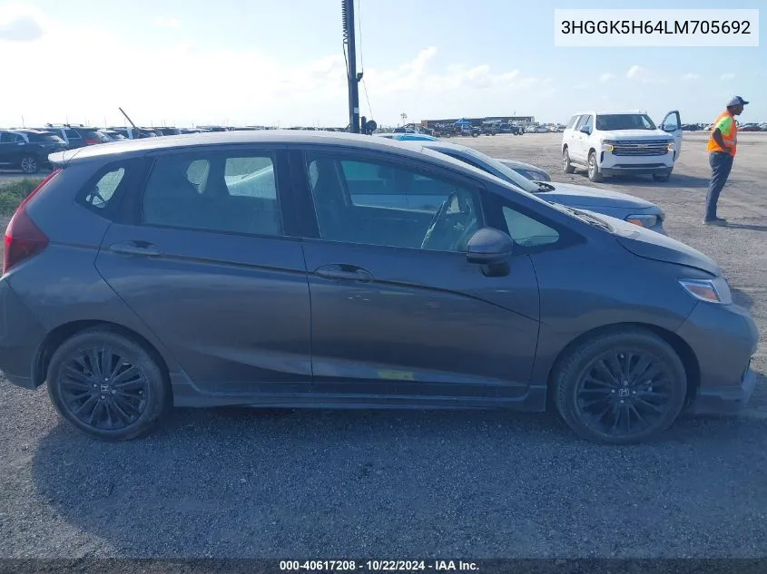 2020 Honda Fit Sport VIN: 3HGGK5H64LM705692 Lot: 40617208