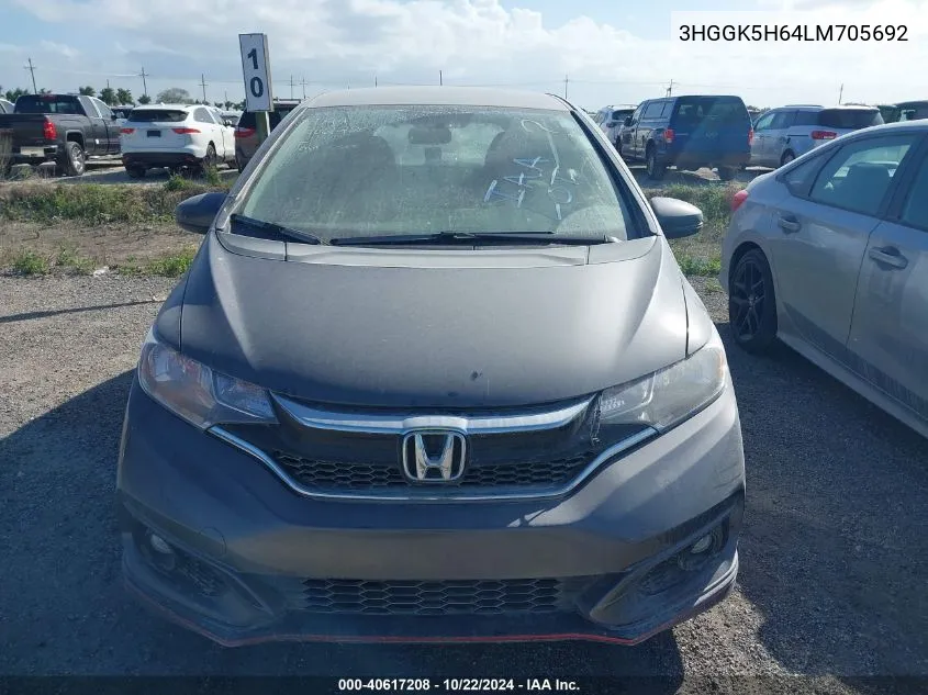 2020 Honda Fit Sport VIN: 3HGGK5H64LM705692 Lot: 40617208