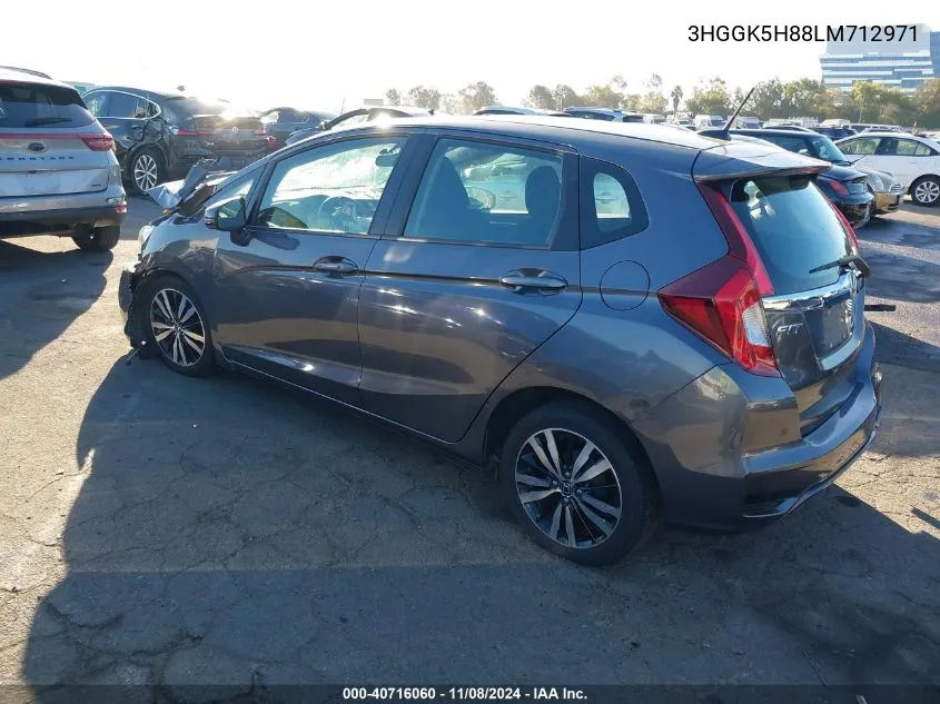 2020 Honda Fit Ex VIN: 3HGGK5H88LM712971 Lot: 40716060