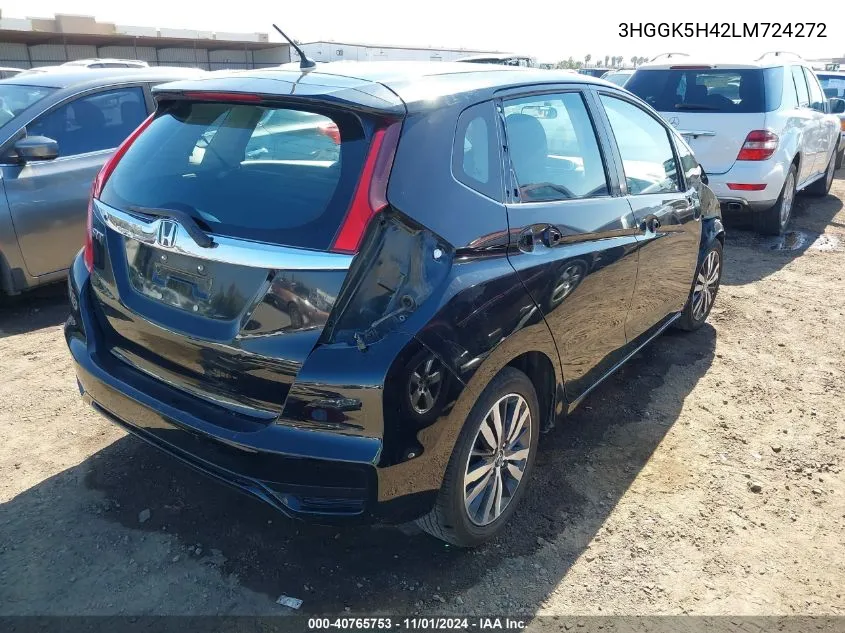 2020 Honda Fit Lx VIN: 3HGGK5H42LM724272 Lot: 40765753