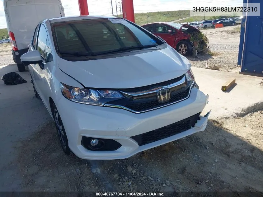 2020 Honda Fit Ex VIN: 3HGGK5H83LM722310 Lot: 40767704