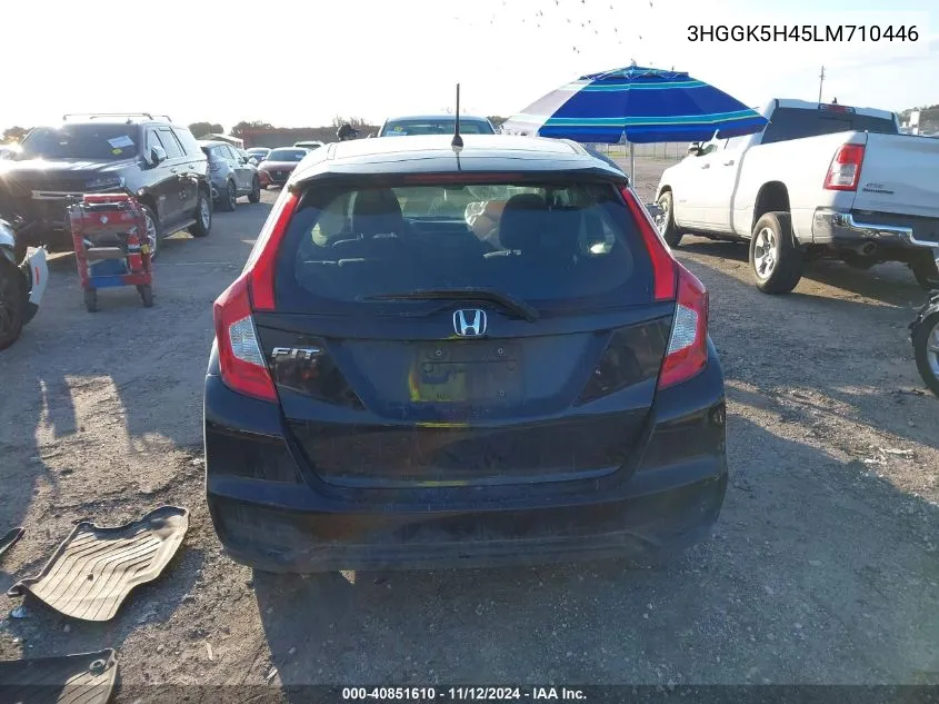 2020 Honda Fit Lx VIN: 3HGGK5H45LM710446 Lot: 40851610