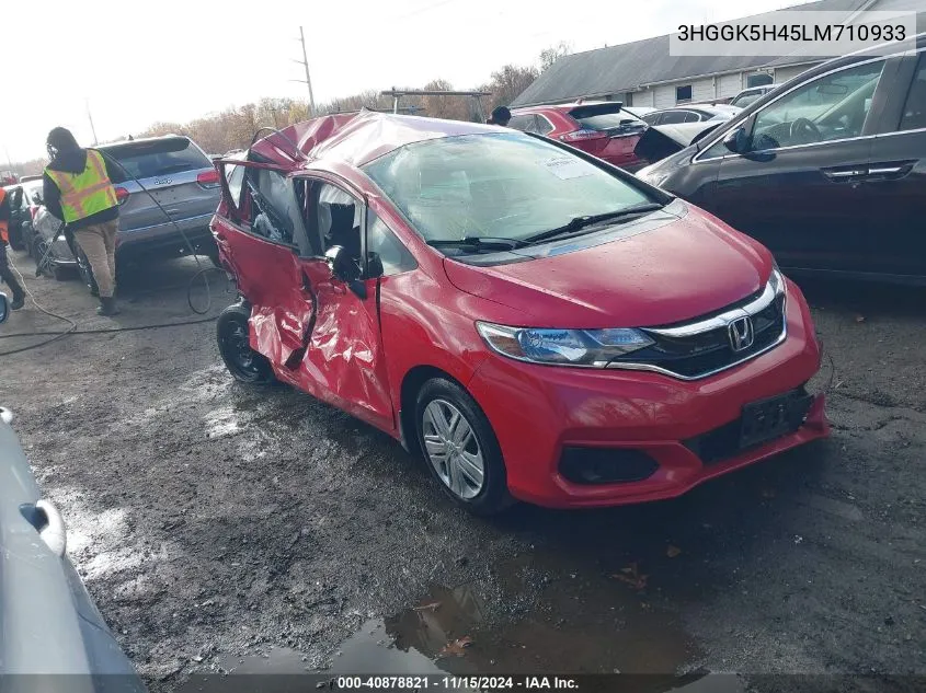 2020 Honda Fit Lx VIN: 3HGGK5H45LM710933 Lot: 40878821