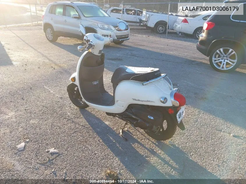 2013 Honda Nch50 VIN: LALAF7001D3006179 Lot: 40594454