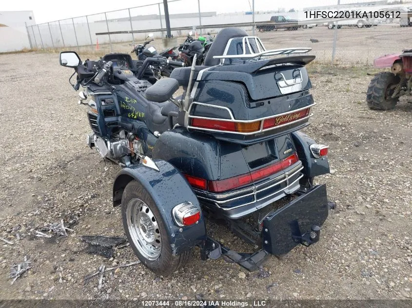 1HFSC2201KA105612 1989 Honda Gl1500