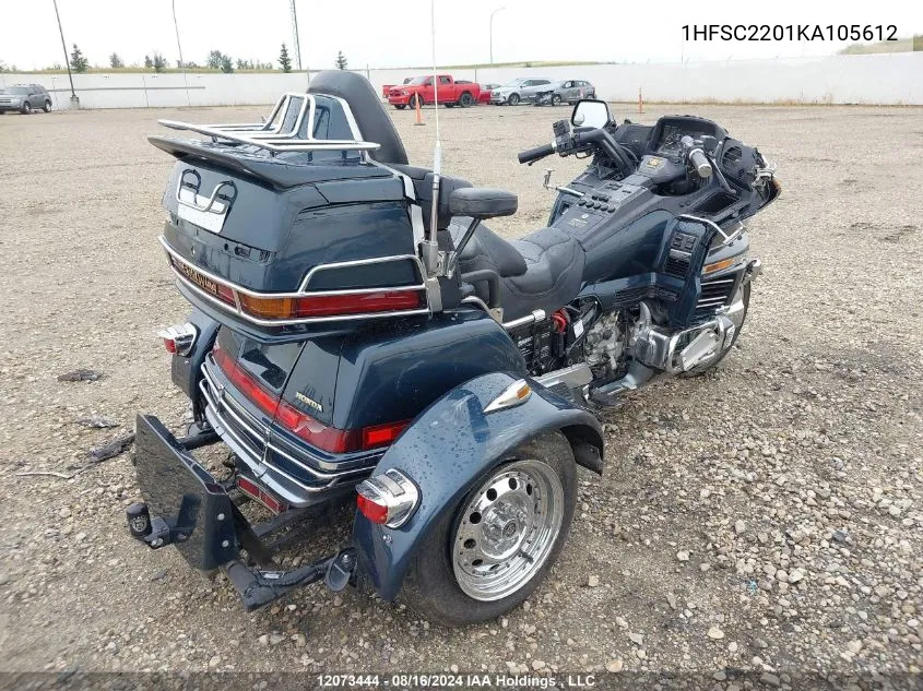 1HFSC2201KA105612 1989 Honda Gl1500