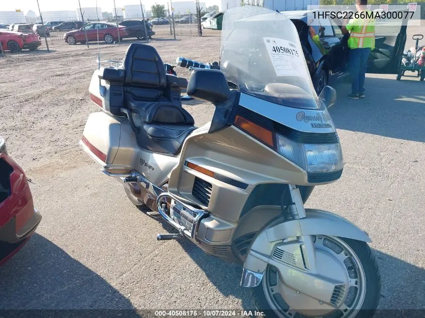 1991 Honda Gl1500 I VIN: 1HFSC2266MA300077 Lot: 40508175