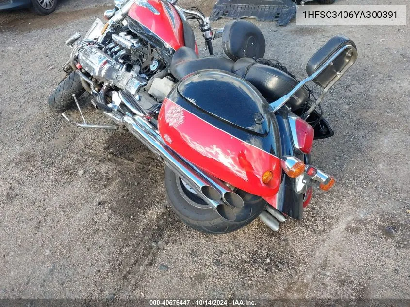 2000 Honda Gl1500 C/2 VIN: 1HFSC3406YA300391 Lot: 40576447