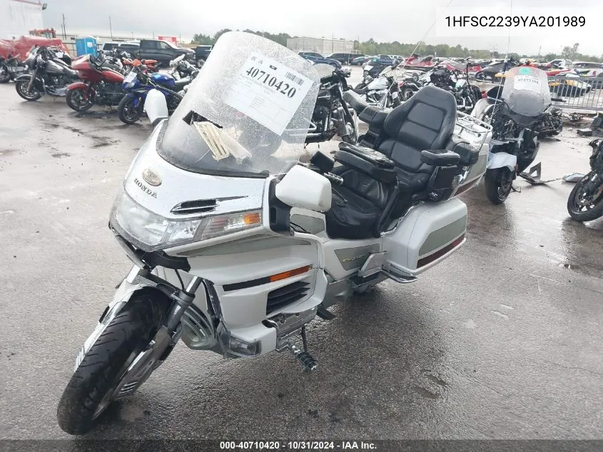 2000 Honda Gl1500 Se12 VIN: 1HFSC2239YA201989 Lot: 40710420