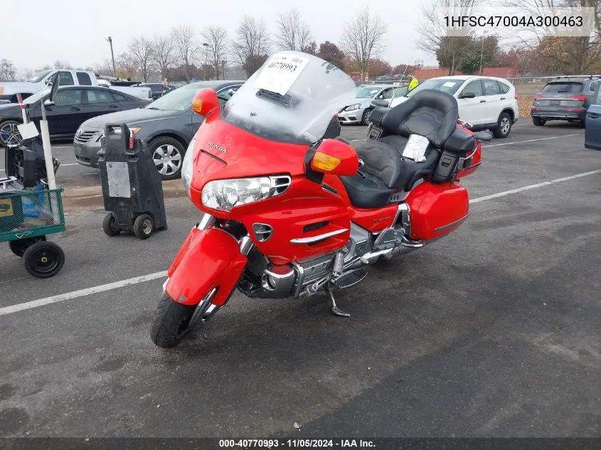 2004 Honda Gl1800 VIN: 1HFSC47004A300463 Lot: 40770993