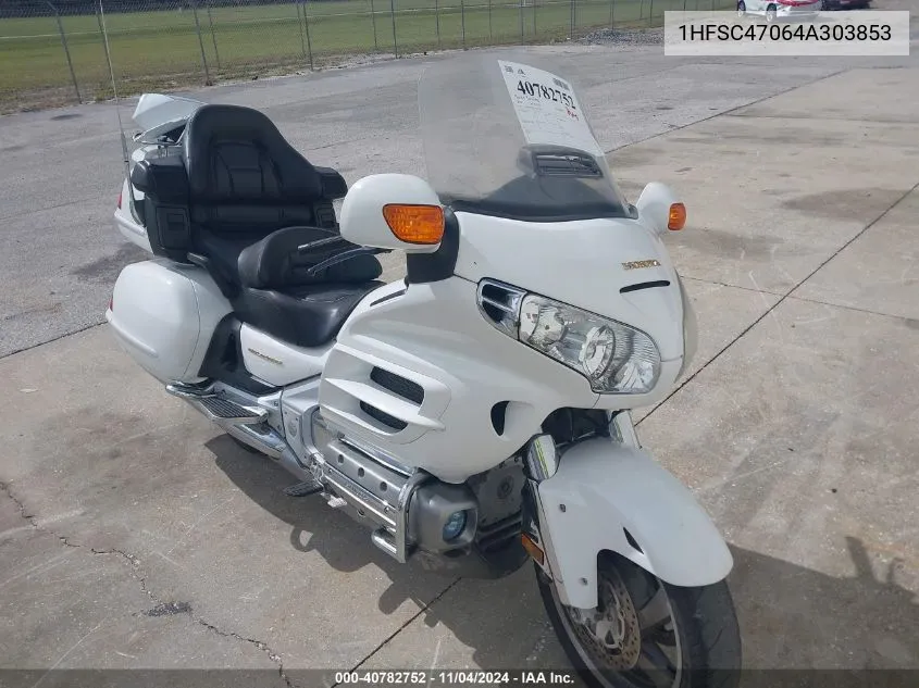 2004 Honda Gl1800 VIN: 1HFSC47064A303853 Lot: 40782752