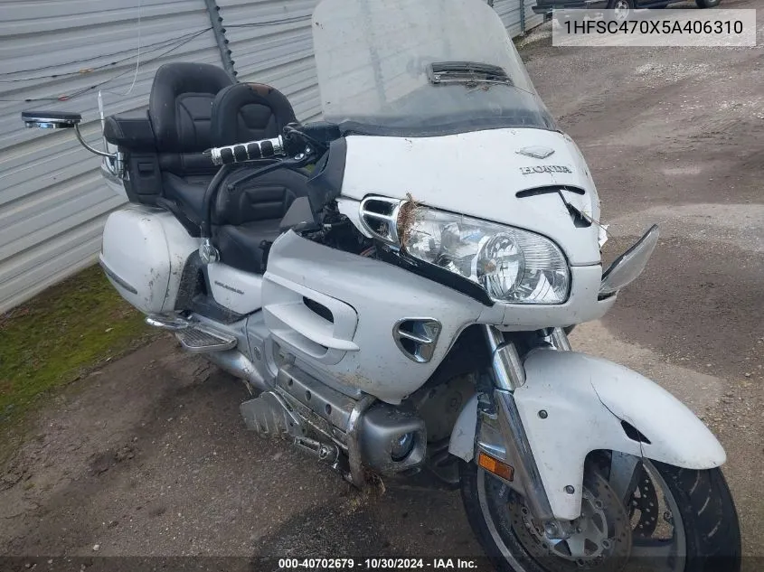 2005 Honda Gl1800 VIN: 1HFSC470X5A406310 Lot: 40702679