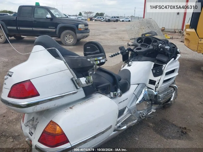 2005 Honda Gl1800 VIN: 1HFSC470X5A406310 Lot: 40702679