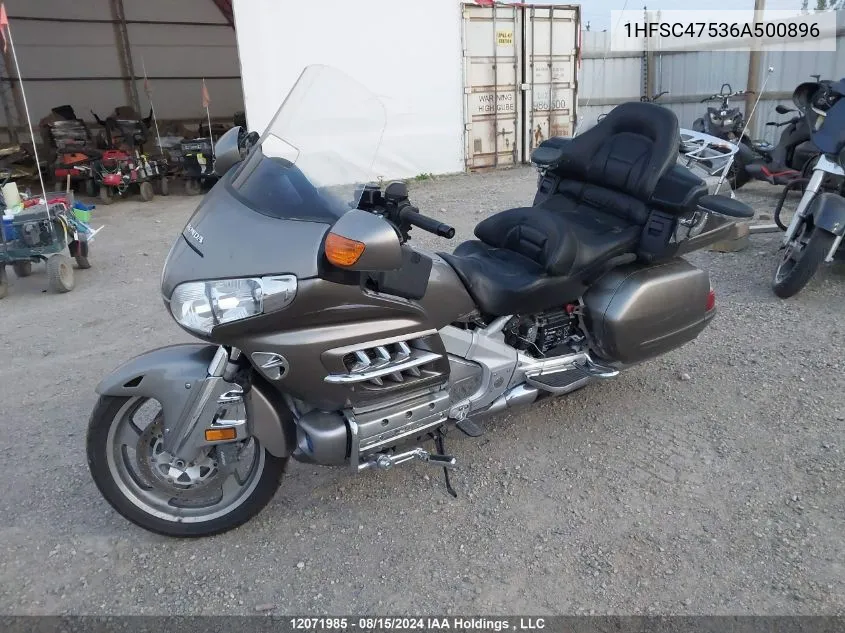 2006 Honda Gl1800 A VIN: 1HFSC47536A500896 Lot: 12071985