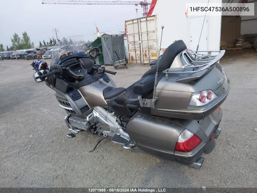 2006 Honda Gl1800 A VIN: 1HFSC47536A500896 Lot: 12071985