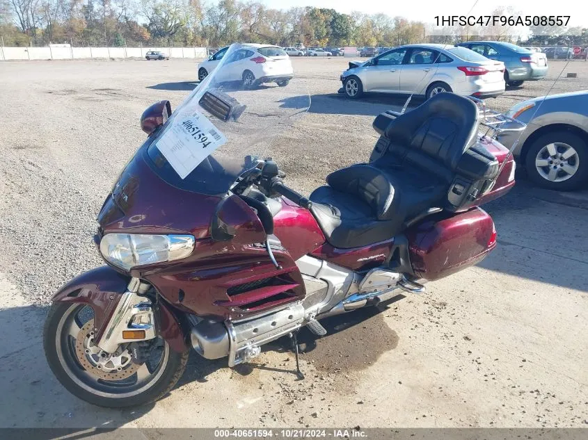 2006 Honda Gl1800 VIN: 1HFSC47F96A508557 Lot: 40651594