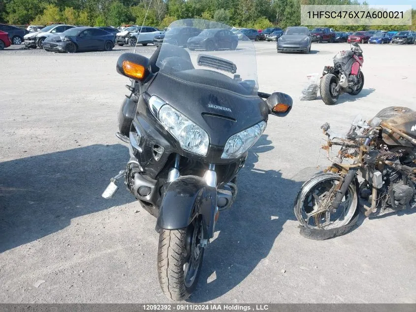 2007 Honda Gl1800 A VIN: 1HFSC476X7A600021 Lot: 12092392