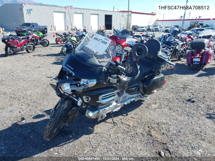 2008 Honda Gl1800 VIN: 1HFSC47H68A708512 Lot: 40647400