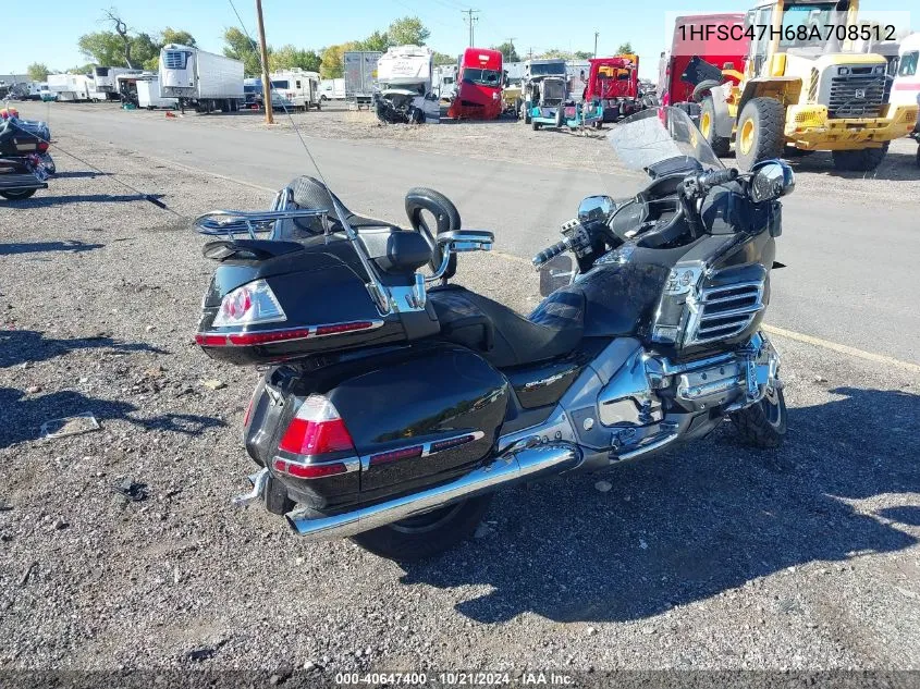 2008 Honda Gl1800 VIN: 1HFSC47H68A708512 Lot: 40647400