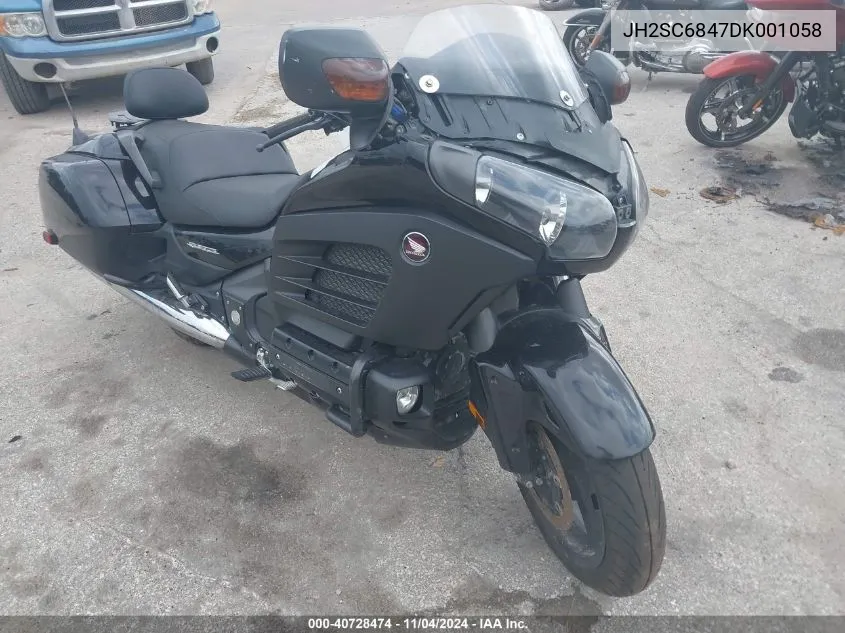 2013 Honda Gl1800 B VIN: JH2SC6847DK001058 Lot: 40728474