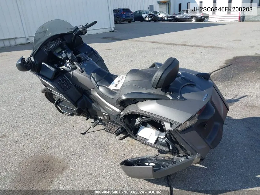 2015 Honda Gl1800 B VIN: JH2SC6846FK200203 Lot: 40495407