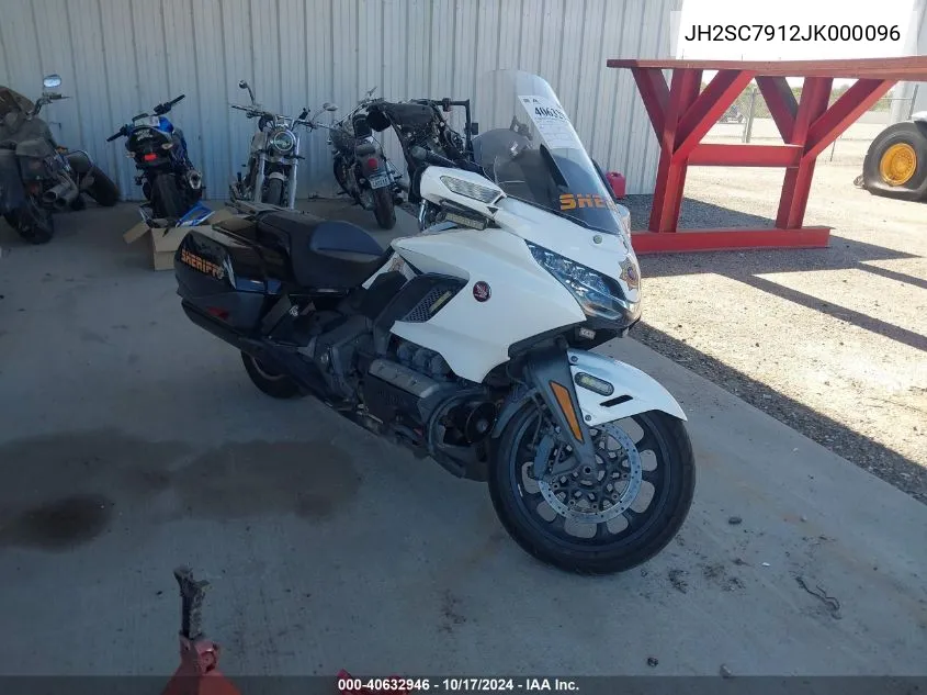 2018 Honda Gl1800 B VIN: JH2SC7912JK000096 Lot: 40632946