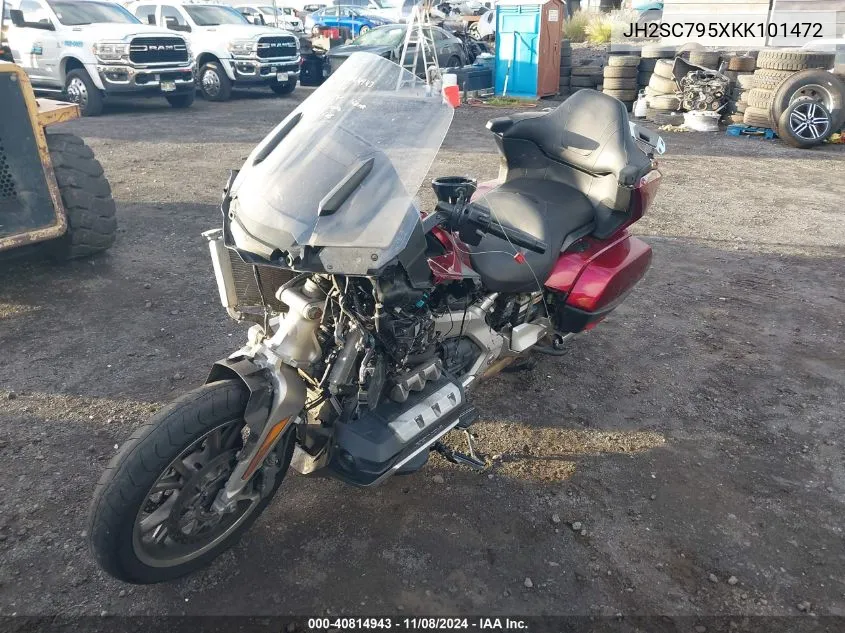 2019 Honda Gl1800 D VIN: JH2SC795XKK101472 Lot: 40814943