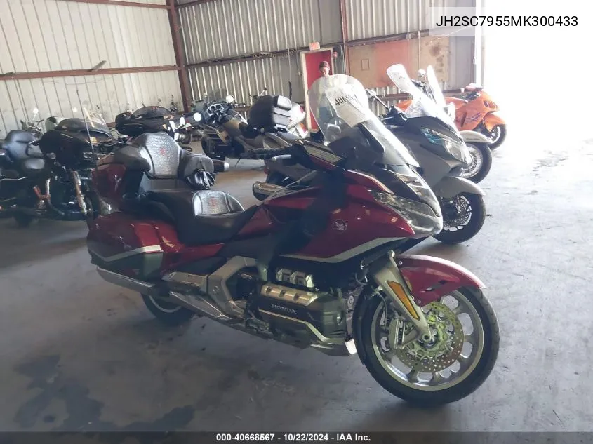 2021 Honda Gl1800 D VIN: JH2SC7955MK300433 Lot: 40668567