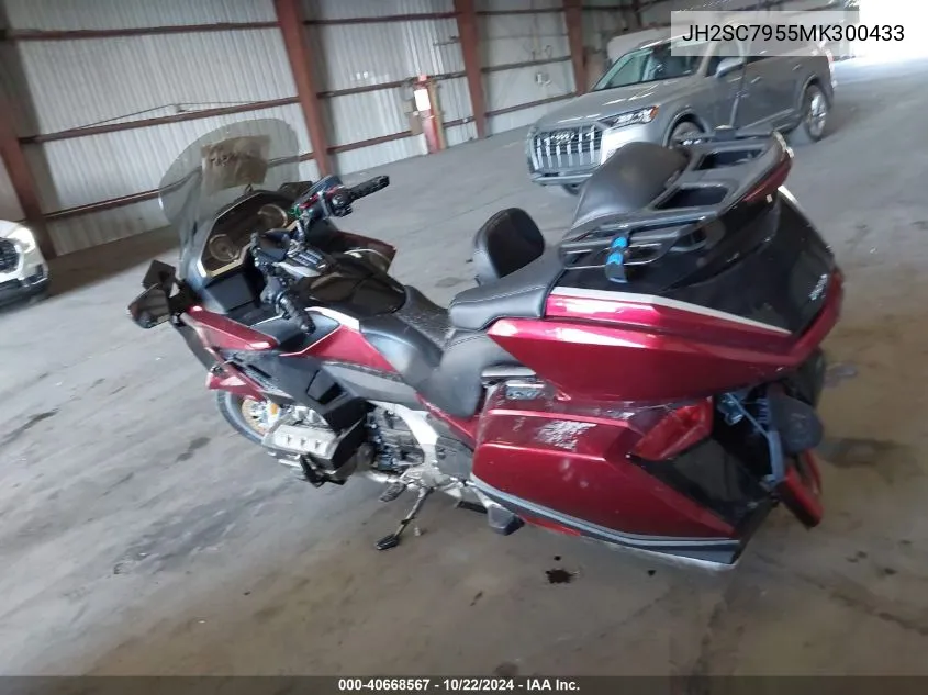 2021 Honda Gl1800 D VIN: JH2SC7955MK300433 Lot: 40668567