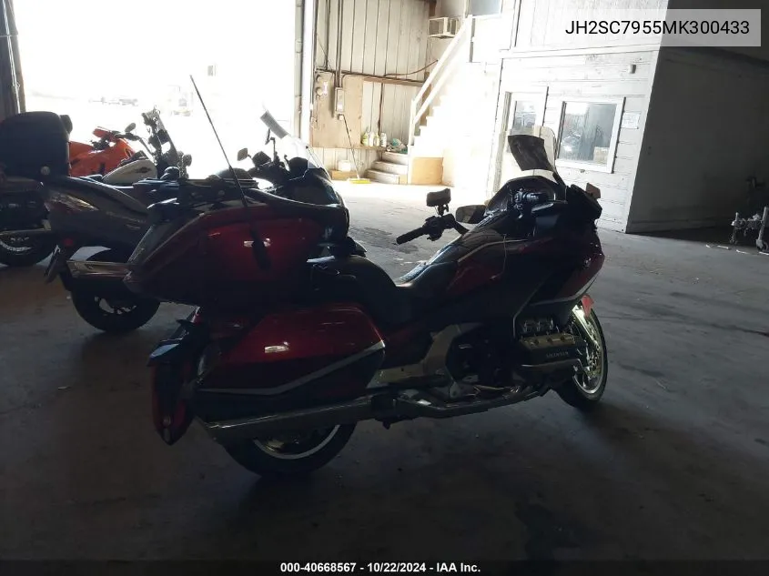 2021 Honda Gl1800 D VIN: JH2SC7955MK300433 Lot: 40668567