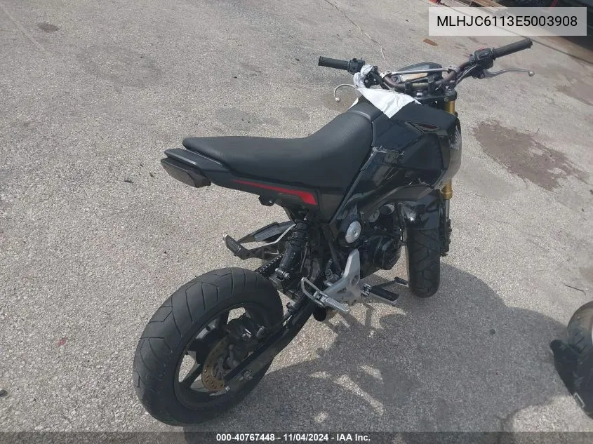 2014 Honda Grom 125 VIN: MLHJC6113E5003908 Lot: 40767448