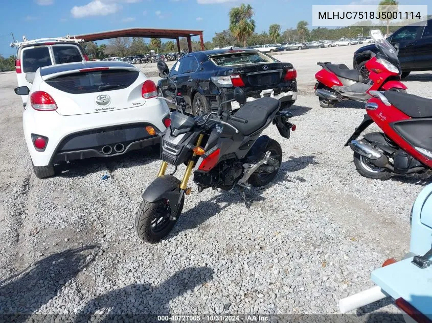 MLHJC7518J5001114 2018 Honda Grom