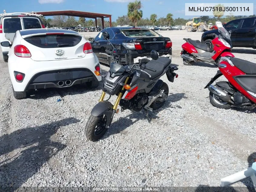 MLHJC7518J5001114 2018 Honda Grom