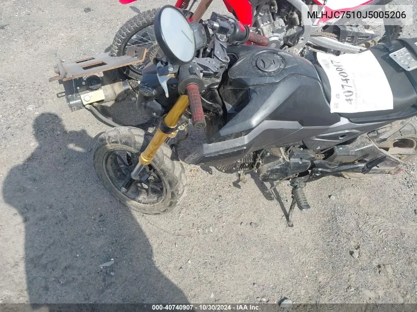 MLHJC7510J5005206 2018 Honda Grom