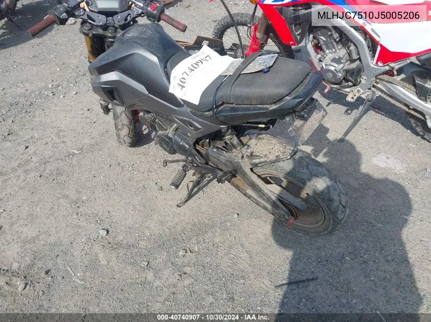 MLHJC7510J5005206 2018 Honda Grom