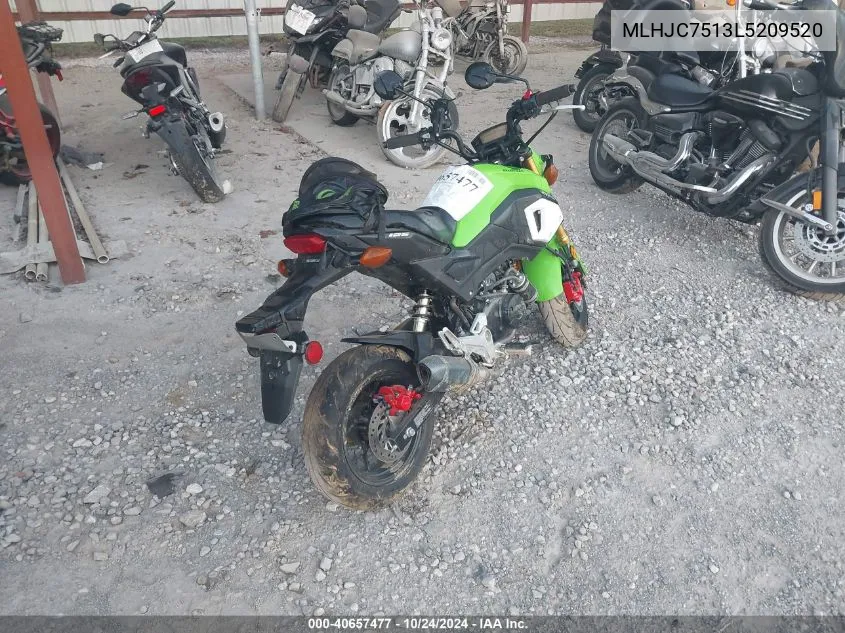 2020 Honda Grom 125 VIN: MLHJC7513L5209520 Lot: 40657477