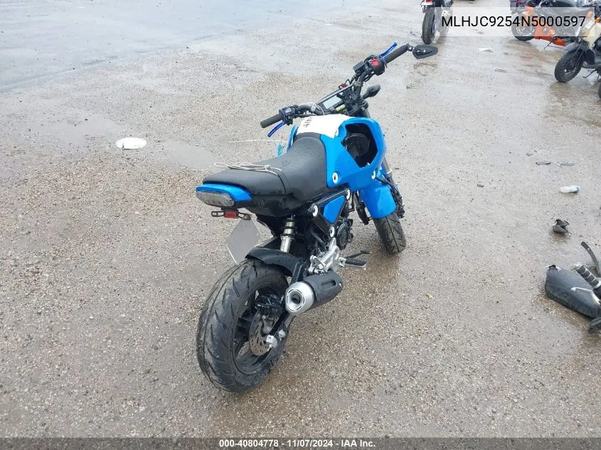 MLHJC9254N5000597 2022 Honda Grom A