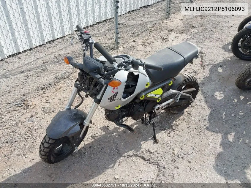 2023 Honda Grom 125 VIN: MLHJC9212P5106093 Lot: 40582751