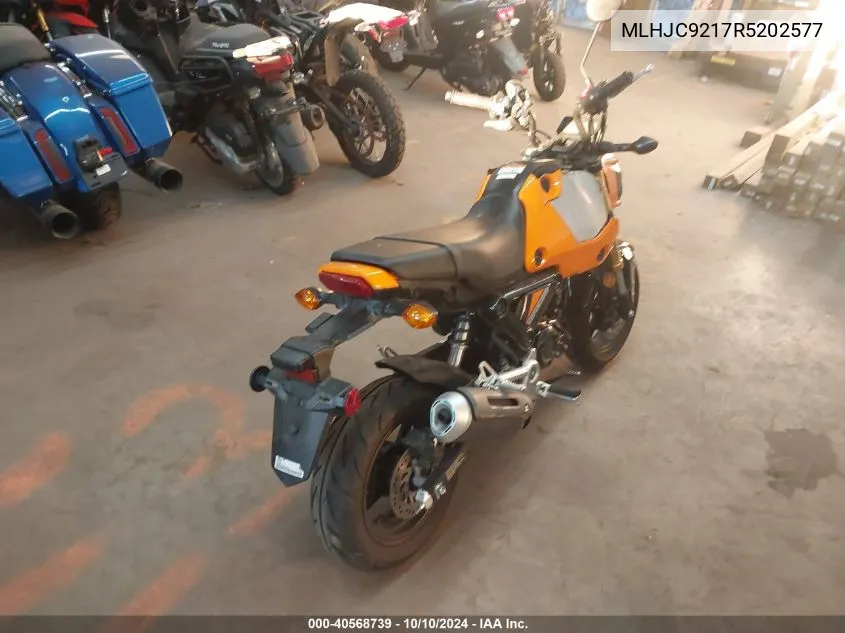 2024 Honda Grom 125 VIN: MLHJC9217R5202577 Lot: 40568739