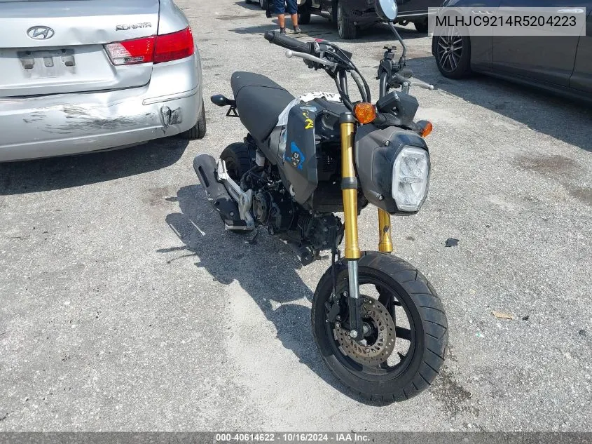 2024 Honda Grom 125 VIN: MLHJC9214R5204223 Lot: 40614622